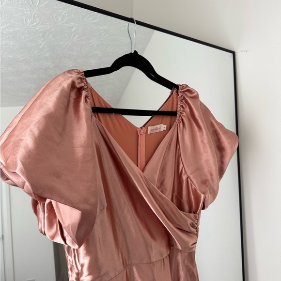 Tessie Dress in Apricot Crush - Picture 3 of 3